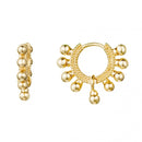 CANNER Real 925 Sterling Silver Hoop Earrings For Women Luxury Zircon Circle Round Earring Fashion Earings Jewelry pendientes