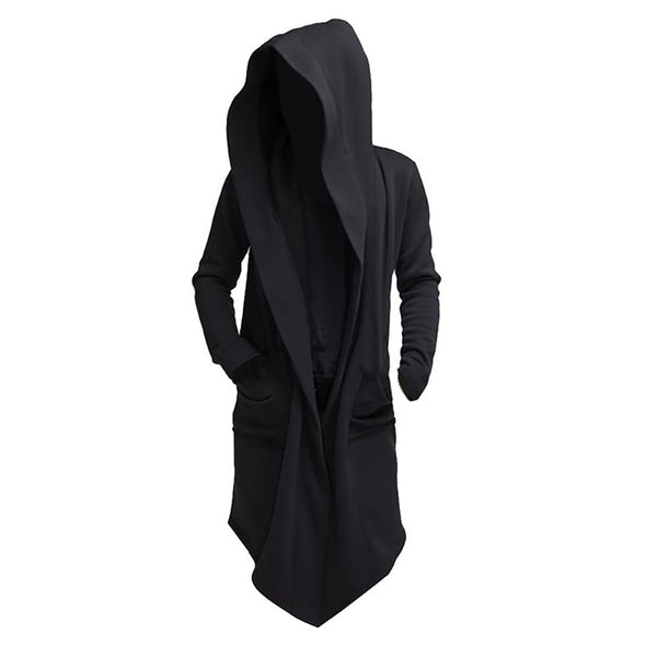 JODIMITTY 2021 Men Hooded Sweatshirts Black Hip Hop Mantle Hoodies Fashion Jacket long Sleeves Cloak  Coats Outwear Hot Sale
