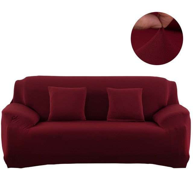 Solid color sofa covers for living room sofa towel Slip-resistant  strech    L Shaped Chaise Longue (measure sofa before buy)