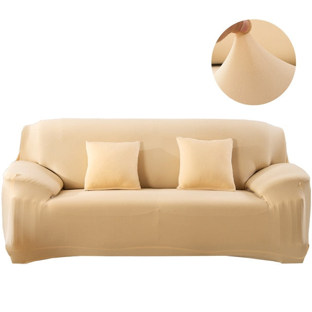 Solid color sofa covers for living room sofa towel Slip-resistant  strech    L Shaped Chaise Longue (measure sofa before buy)