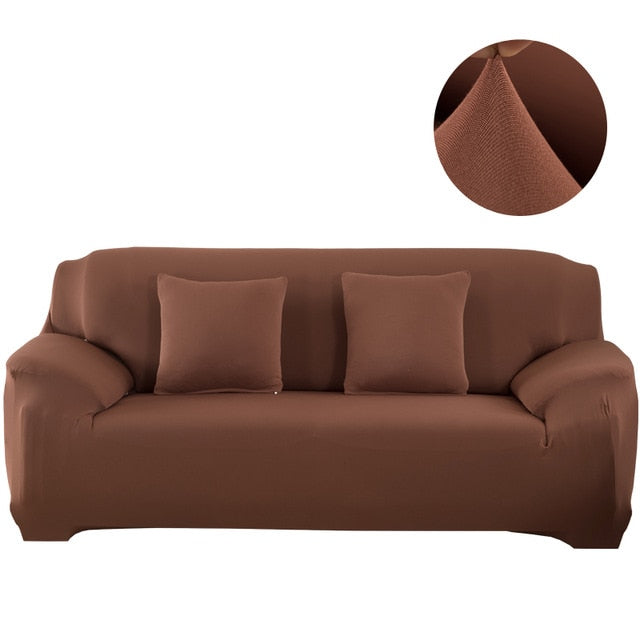 Solid color sofa covers for living room sofa towel Slip-resistant  strech    L Shaped Chaise Longue (measure sofa before buy)