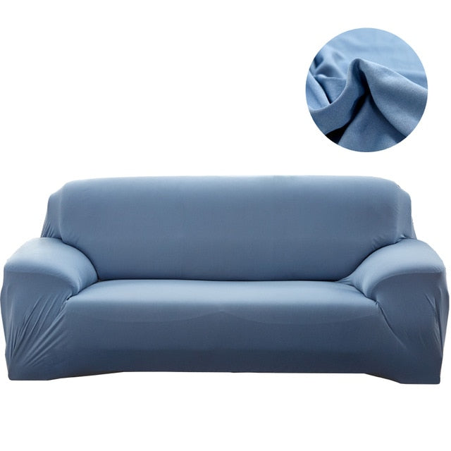 Solid color sofa covers for living room sofa towel Slip-resistant  strech    L Shaped Chaise Longue (measure sofa before buy)