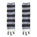 Funny Cute Style Cat Paw Cartoon Pattern Women  Cotton Socks Super Soft Gift For Female Stay in the house Sleeping Floor Sox