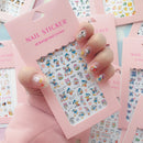 Disney Mickey Minnie Stitch Donald Duck Girl Heart Cartoon Cute Nail Sticker Self-adhesive Nail Sticker DIY Sticker