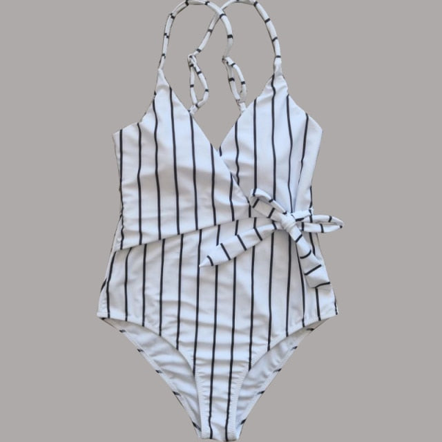 2021 Hollow Sexy Swimwear Women Bandage Padded One Piece Swimsuit Monokini Biquini Traje De Bano Mujer Trikini Badpak Femme