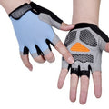 HOT Cycling Anti-slip Anti-sweat Men Women Half Finger Gloves Breathable Anti-shock Sports Gloves Bike Bicycle Glove