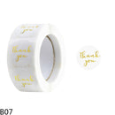 500pcs/Roll 2.5cm Thank You Stickers Seal Labels Gift Packaging Stickers Wedding Birthday Party Offer Stationery Sticker