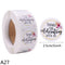 500pcs/Roll 2.5cm Thank You Stickers Seal Labels Gift Packaging Stickers Wedding Birthday Party Offer Stationery Sticker
