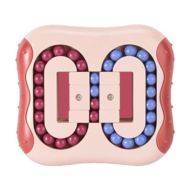 1PC Anti-Stress Rotating Magic Bean Cube Fingertip Fidget Adults Kids Stress Relief Toy Funny Educational Breakthrough Game