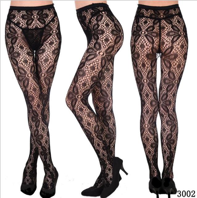 Womens Sexy Fishnet Tights Jacquard Weave Seamless Pantyhose Yarns Garter Grid Fish Net Stockings Hose Sexy Lingerie Collant