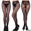 Womens Sexy Fishnet Tights Jacquard Weave Seamless Pantyhose Yarns Garter Grid Fish Net Stockings Hose Sexy Lingerie Collant