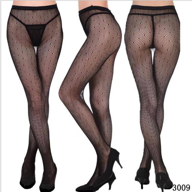 Womens Sexy Fishnet Tights Jacquard Weave Seamless Pantyhose Yarns Garter Grid Fish Net Stockings Hose Sexy Lingerie Collant