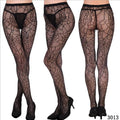 Womens Sexy Fishnet Tights Jacquard Weave Seamless Pantyhose Yarns Garter Grid Fish Net Stockings Hose Sexy Lingerie Collant