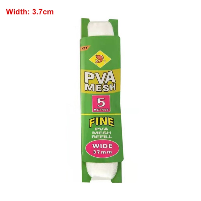 Hot Sale 5M PVA Fishing Mesh Soluble Narrow Fishing Network Water Soluble Mesh White Refill Stocking Bait Bag Protect Fish Net