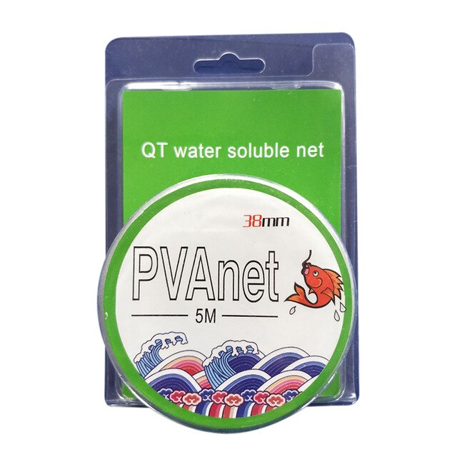 Hot Sale 5M PVA Fishing Mesh Soluble Narrow Fishing Network Water Soluble Mesh White Refill Stocking Bait Bag Protect Fish Net