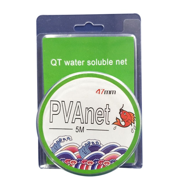 Hot Sale 5M PVA Fishing Mesh Soluble Narrow Fishing Network Water Soluble Mesh White Refill Stocking Bait Bag Protect Fish Net