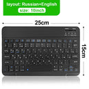 Mini Wireless Keyboard Bluetooth Keyboard For ipad Phone Tablet Russian Spainish Rechargeable keyboard For Android ios Windows