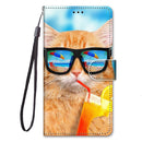 Flip Leather Phone Case For Redmi Note 9T 9 9S Pro 9A 9C Fundas Wallet Card Holder Stand Book Cover Cat Dog Painted Coque Capa