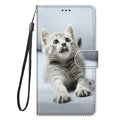 Flip Leather Phone Case For Redmi Note 9T 9 9S Pro 9A 9C Fundas Wallet Card Holder Stand Book Cover Cat Dog Painted Coque Capa