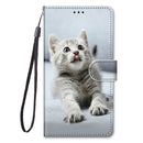 Flip Leather Phone Case For Redmi Note 9T 9 9S Pro 9A 9C Fundas Wallet Card Holder Stand Book Cover Cat Dog Painted Coque Capa