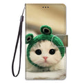Flip Leather Phone Case For Redmi Note 9T 9 9S Pro 9A 9C Fundas Wallet Card Holder Stand Book Cover Cat Dog Painted Coque Capa