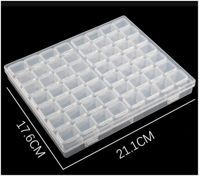 56/28 Grids Dismountable For Diamond Embroidery Accessories Diamond Painting Storage Boxes Cross Stitch Cases Storage Organizer