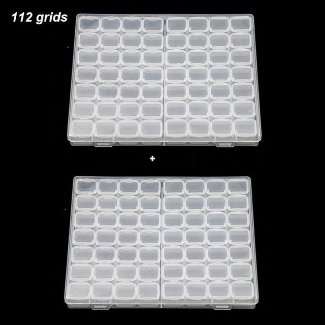 56/28 Grids Dismountable For Diamond Embroidery Accessories Diamond Painting Storage Boxes Cross Stitch Cases Storage Organizer