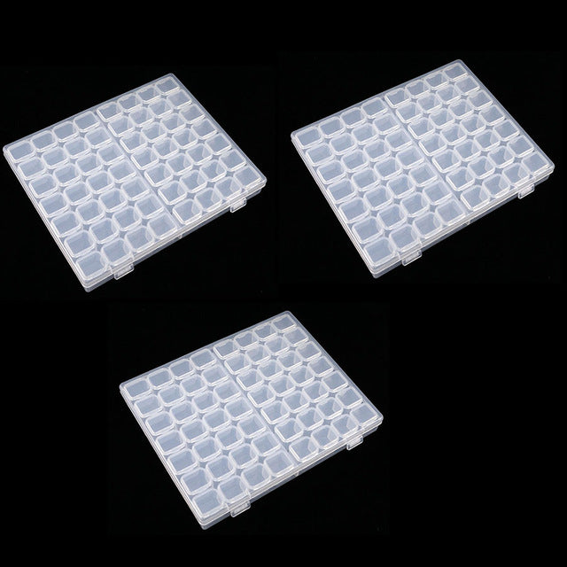 56/28 Grids Dismountable For Diamond Embroidery Accessories Diamond Painting Storage Boxes Cross Stitch Cases Storage Organizer