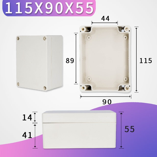Outdoor Waterproof Case Enclosure Plastic Box Electronic Project Case Waterproof Junction Box for Electronics