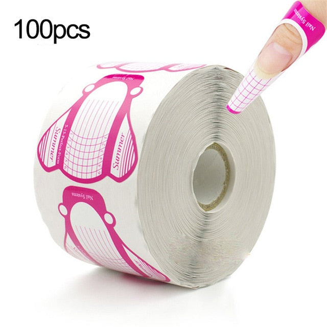 Full Cover Sculpted Nail Tips Fake Finger Polish Extension Tips Quick Building Mold False Tips Manicuring Tools Set