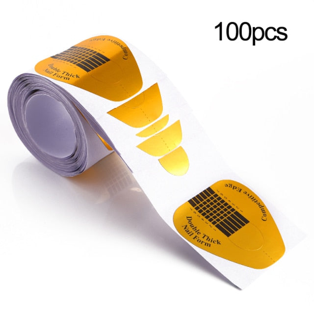 Full Cover Sculpted Nail Tips Fake Finger Polish Extension Tips Quick Building Mold False Tips Manicuring Tools Set