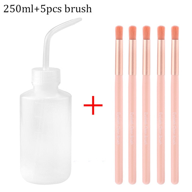 Eyelash Cleaning Washing Bottle Eyelash Extension Tool Elbow Narrow Mouth Long Tube Clean Eyebrow Skin Care Remover Bottle