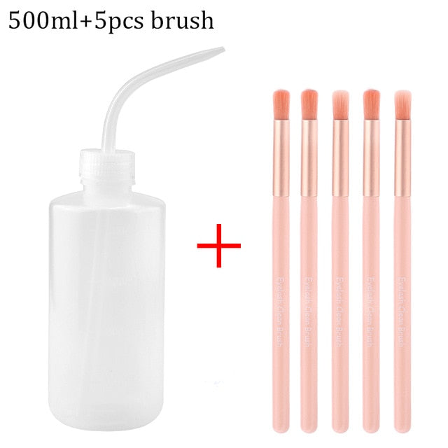 Eyelash Cleaning Washing Bottle Eyelash Extension Tool Elbow Narrow Mouth Long Tube Clean Eyebrow Skin Care Remover Bottle
