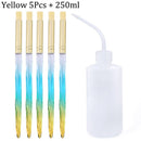 Eyelash Cleaning Washing Bottle Eyelash Extension Tool Elbow Narrow Mouth Long Tube Clean Eyebrow Skin Care Remover Bottle