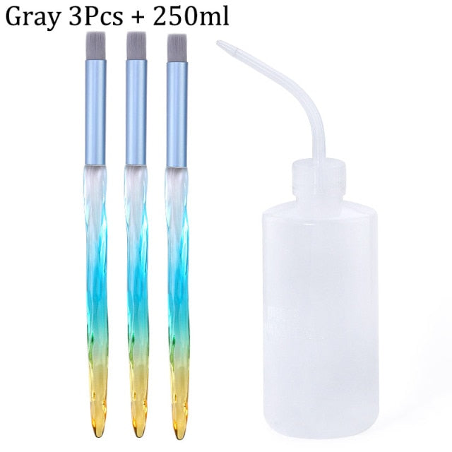 Eyelash Cleaning Washing Bottle Eyelash Extension Tool Elbow Narrow Mouth Long Tube Clean Eyebrow Skin Care Remover Bottle