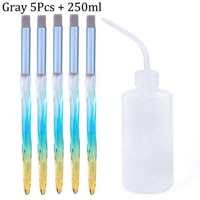 Eyelash Cleaning Washing Bottle Eyelash Extension Tool Elbow Narrow Mouth Long Tube Clean Eyebrow Skin Care Remover Bottle