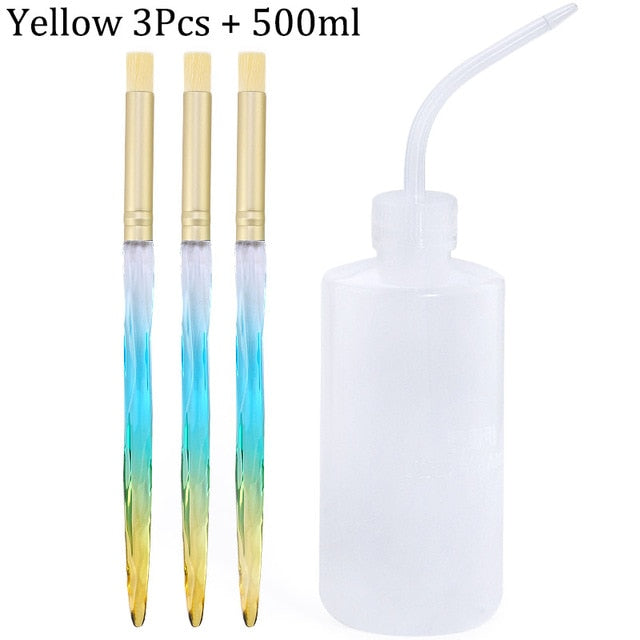 Eyelash Cleaning Washing Bottle Eyelash Extension Tool Elbow Narrow Mouth Long Tube Clean Eyebrow Skin Care Remover Bottle