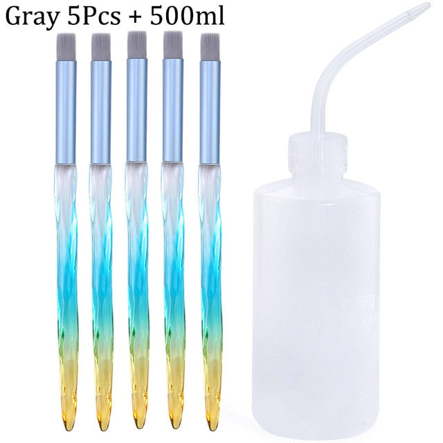 Eyelash Cleaning Washing Bottle Eyelash Extension Tool Elbow Narrow Mouth Long Tube Clean Eyebrow Skin Care Remover Bottle