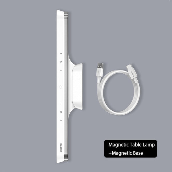 Baseus LED Desk Lamp Magnetic Table Lamp for Study Cabinet Light USB Rechargeable Stepless Dimming Dormitory Night lights