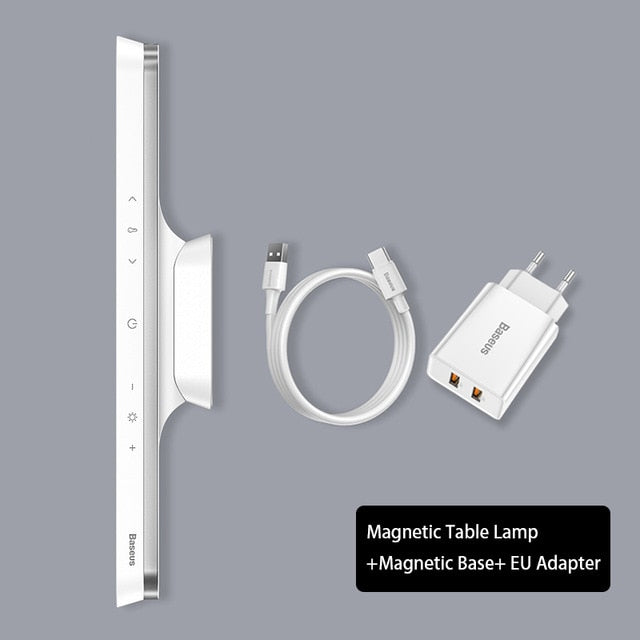 Baseus LED Desk Lamp Magnetic Table Lamp for Study Cabinet Light USB Rechargeable Stepless Dimming Dormitory Night lights