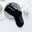 New Soild Colors Cotton Unisex Socks Personality Harajuku Black White Couples Skateboard Knitted Casual Sports Fashion Socks