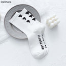 New Soild Colors Cotton Unisex Socks Personality Harajuku Black White Couples Skateboard Knitted Casual Sports Fashion Socks