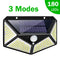 180 100 LED Solar Light Outdoor Solar Lamp with Motion Sensor Solar LED Light Waterproof Sunlight Powered for Garden Decoration