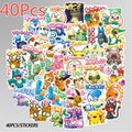40/50/100 Pcs Pokemons Stickers For Luggage Skateboard Phone Laptop Moto Bicycle Wall Guitar Sticker DIY Waterproof Sticker