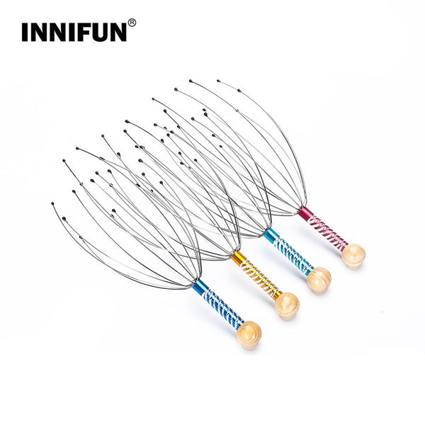 The Head Massager Octopus Claw Massager Tool Head Scalp Neck Equipment Stress Release Relax Massage Tens Pain Relief Head Care