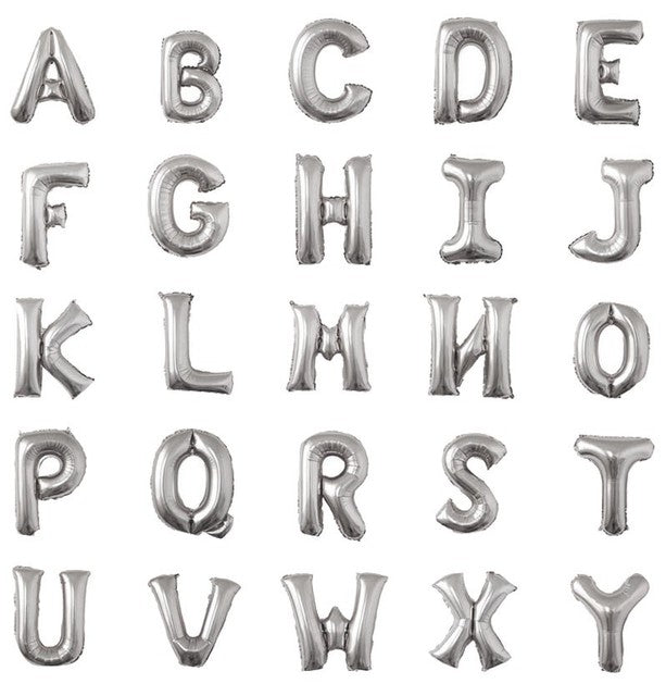 1pc 16 Inch Red Rose Gold Silver Foil Letter Alphabet Balloons Wedding Happy Birthday Party Decoration Kids Baby Shower Supplies