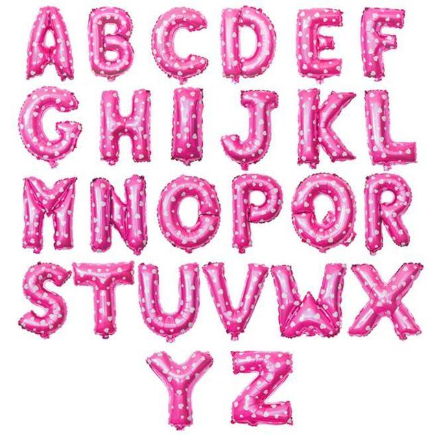1pc 16 Inch Red Rose Gold Silver Foil Letter Alphabet Balloons Wedding Happy Birthday Party Decoration Kids Baby Shower Supplies