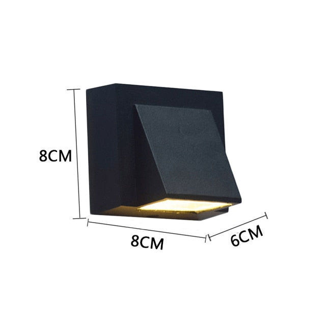 5W 6W 15W Modern simple creative outdoor waterproof wall lamp LED courtyard lamps gate lamp terrace balcony garden wall light