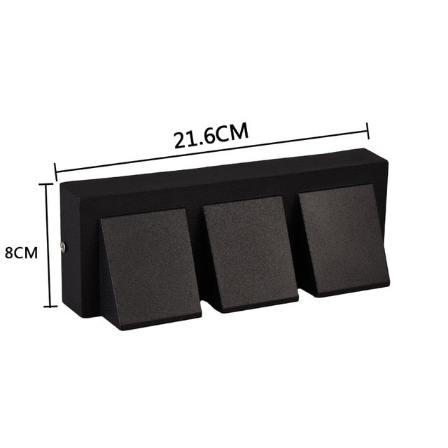 5W 6W 15W Modern simple creative outdoor waterproof wall lamp LED courtyard lamps gate lamp terrace balcony garden wall light