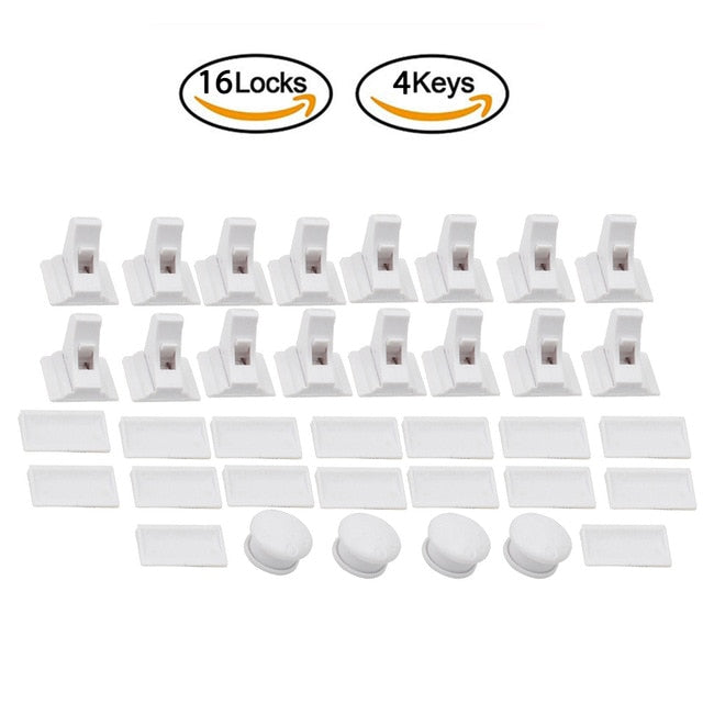 Magnetic Child Lock Children Protection Baby Safety Lock Drawer Latch Cabinet Door Lock Limiter Children Security Locks